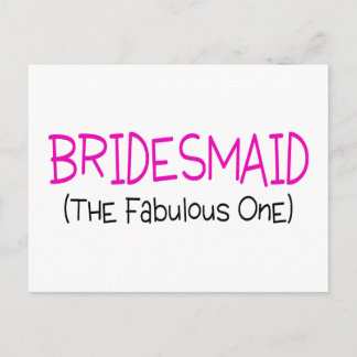 Bridesmaid das fabelhafte postkarte