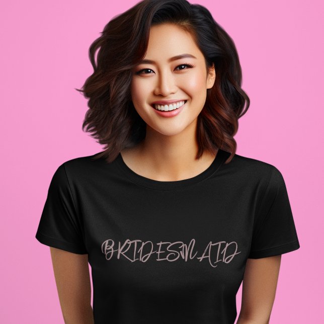 Bridesmaid Dusty Burgundy T-Shirt (Von Creator hochgeladen)