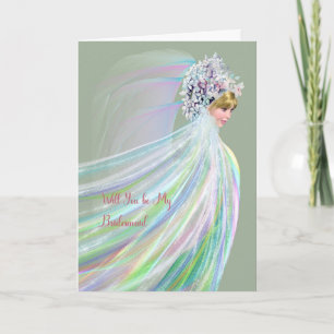 Bridesmaid Einladungs-Karte Fantasy Bridge Einladung