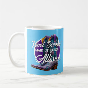 Bridesmaid Extravagant Cowboy Boots Blue Kaffeetasse