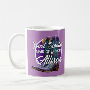 Bridesmaid Extravagant Cowboy Boots Lilac Kaffeetasse