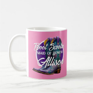 Bridesmaid Extravagant Cowboy Boots Pink Kaffeetasse