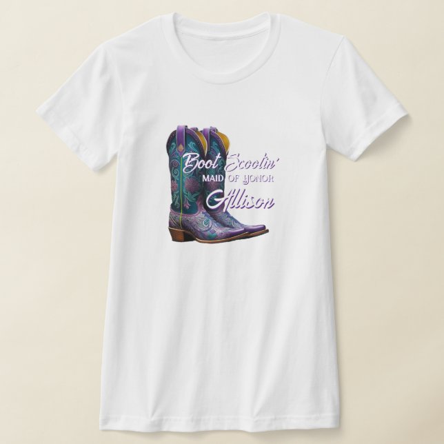 Bridesmaid Extravagant Cowboy Boots T-Shirt (Ablage )