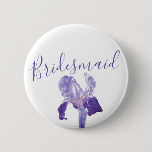 Bridesmaid Fahiris lila Hochzeitsstiftung Button /