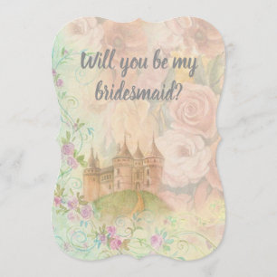 Bridesmaid Fairytale Wedding Botanical Einladung