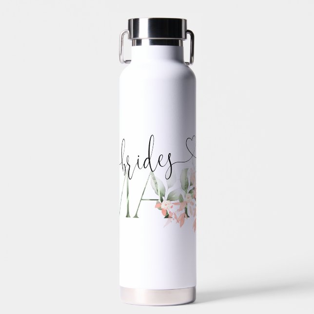 Bridesmaid Flasche florale Hochzeitsfeier Geschenk (Vorne)
