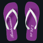 Bridesmaid Flip Flops<br><div class="desc">Woll ein lustiges und nützliches Geschenk für deine Brautmädchen? Wie wär's mit ein paar Flip Flops? Passen Sie das Datum auf Ihren speziellen Tag an und fühlen Sie sich ganz besonders. Diese wären perfekt zum Tragen, während jeder sich das Haar und das Make-up fertig macht und der Empfang die Nacht...</div>