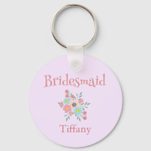 Bridesmaid Floral Keepake Schlüsselanhänger