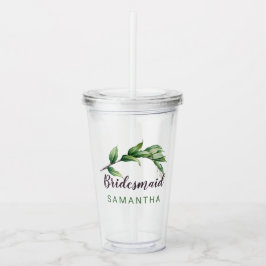 Bridesmaid Foliage Personalisiert Acryltrinkbecher