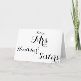 Bridesmaid-frag-Karte Einladung