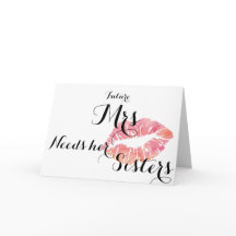 Bridesmaid-frag-Karte - rosa Kuss- Vorlage insgesa