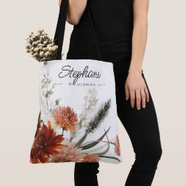 Bridesmaid Fvor Rustic Floral Bouquet Tasche