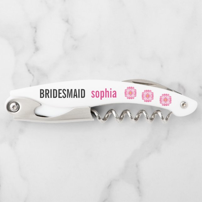 Bridesmaid-Gastgeschenk Hochzeit Kellnermesser (Vorderseite)