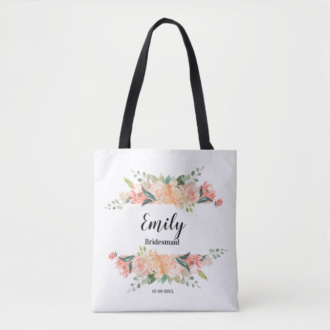 Bridesmaid-Geschenk - Custom Tobag mit Name (Vorderseite)