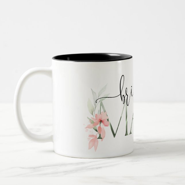 Bridesmaid-Geschenk Hochzeitsfeier Gift Bridesmaid Zweifarbige Tasse (Links)