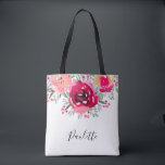 Bridesmaid-Geschenk Personalisiert<br><div class="desc">Sie können diese wunderschöne personalisierte Tasche mit lebhaften Blüten in Rosa- und Cremetönen und personalisiert in schicken Schriften an Brautmädchen,  Freunde oder für sich geben. PAKETE IN unserem Geschäft.</div>