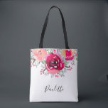 Bridesmaid-Geschenk Personalisiert<br><div class="desc">Sie können diese wunderschöne personalisierte Tasche mit lebhaften Blüten in Rosa- und Cremetönen und personalisiert in schicken Schriften an Brautmädchen,  Freunde oder für sich geben. PAKETE IN unserem Geschäft.</div>