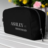 Bridesmaid-Geschenke personalisierte schwarze Tasc