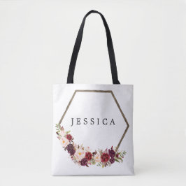 Bridesmaid Gift Personalisiert Tote Bag Boho