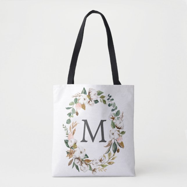 Bridesmaid Gift Personalisiert Tote Bag Magnolia (Vorderseite)
