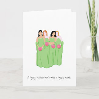 Bridesmaid Grußkarte Einladung