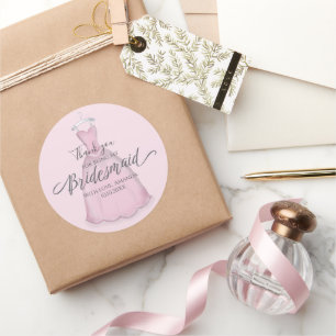 Bridesmaid Hochzeitsgeschenke Braut Personalisiert Runder Aufkleber