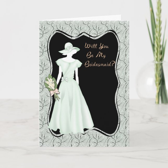 Bridesmaid Invasion Green Einladung (Vorderseite)
