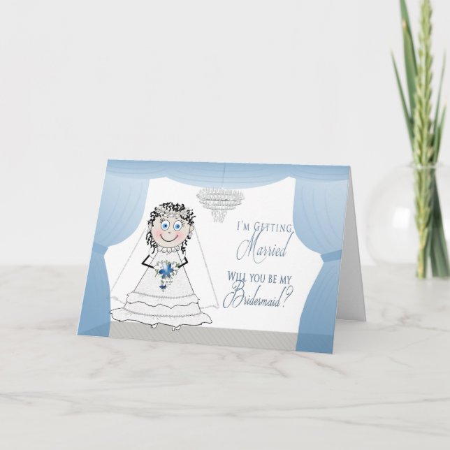 BRIDESMAID INVITATION - VERBREITUNG MIT VERÄNDERN EINLADUNG (Vorderseite)