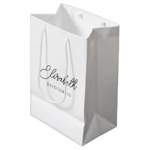 Bridesmaid-Kalligrafie-Skriptname Top Custom Mittlere Geschenktüte