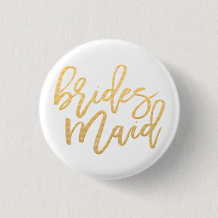 Bridesmaid-Kalligraphie Button