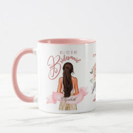 Bridesmaid Karikatur Vorschlag Danke, Custom Tasse