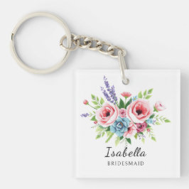 Bridesmaid keychain, Anniversary gift, elegant Schlüsselanhänger