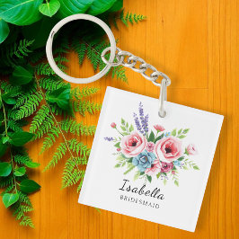 Bridesmaid keychain, Anniversary gift, elegant Schlüsselanhänger