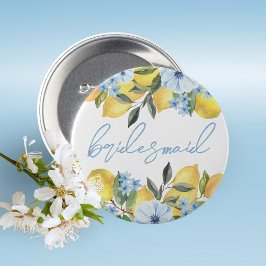 Bridesmaid Lemon Brautparty Button auf Button