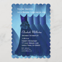 Bridesmaid Luncheon Brunch Blue Dress V01