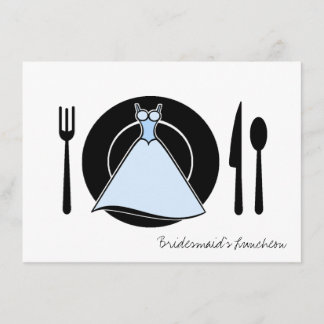 Bridesmaid Luncheon - Servierendes Set Einladung