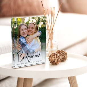 Bridesmaid Modern Minimalistisch Bachelorette Fotoblock