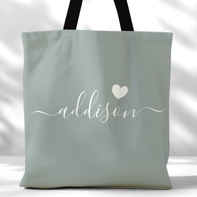 Bridesmaid Modern Script Heft Sage Green (Von Creator hochgeladen)