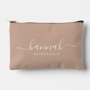 Bridesmaid Moderne Minimal Script Kosmetik Zubehörtasche