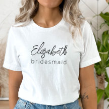 Bridesmaid Modernes Minimalistisches Drehbuch Bach