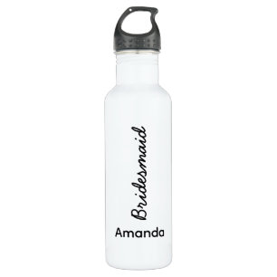 Bridesmaid Monogramme Name Wedding Gift Favor Edelstahlflasche