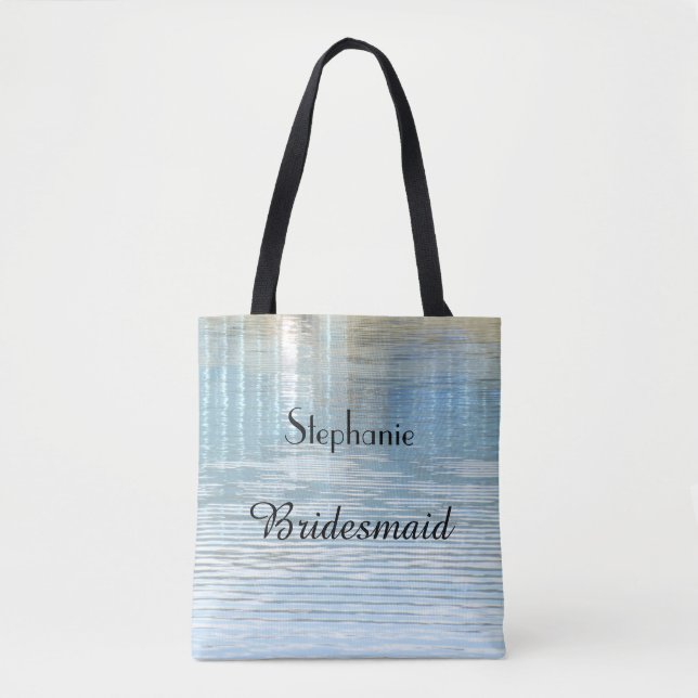 Bridesmaid, Name, Abstraktes blaues Wasser Reflekt (Vorderseite)