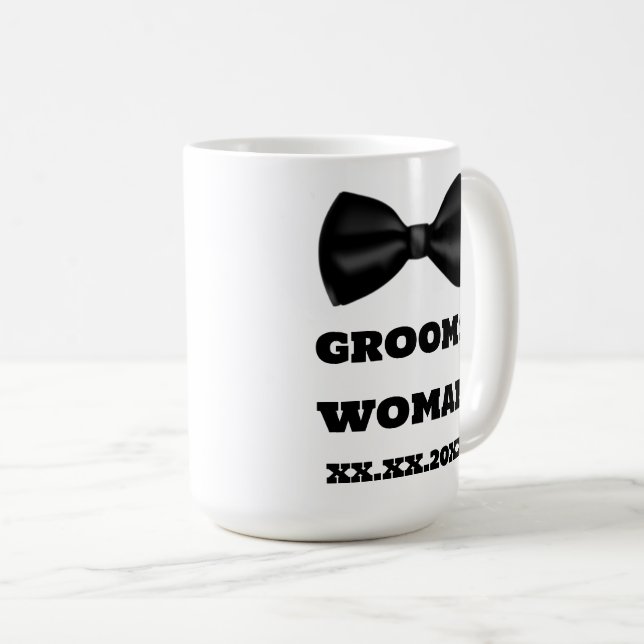 Bridesmaid Name Grooms Woman Wedding Tasse (VorderseiteRechts)