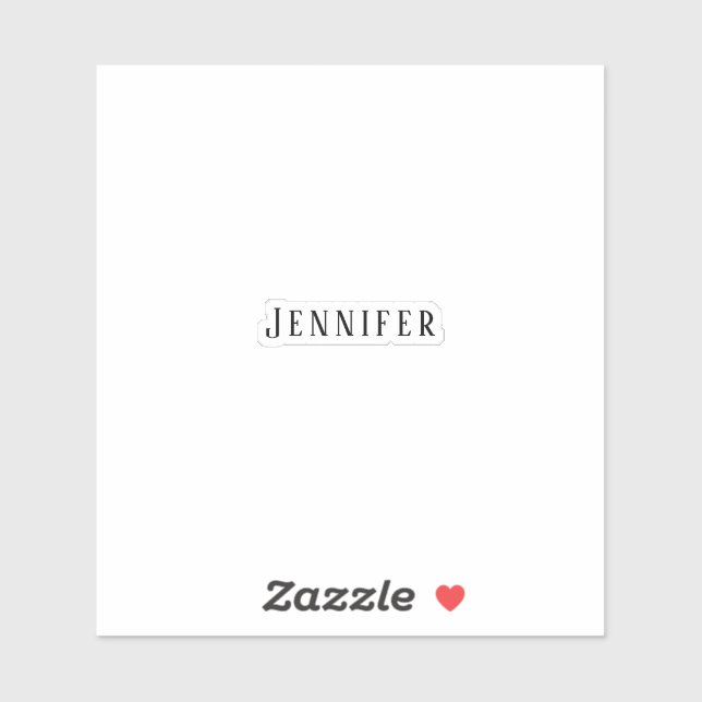 Bridesmaid Name Monogram Brautparty Wedding Aufkleber (Blatt)