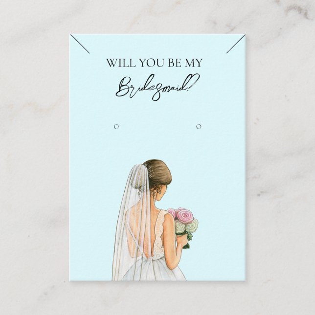 Bridesmaid Necklace & Earring Juwelier Display Car Visitenkarte (Vorderseite)