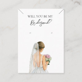 Bridesmaid Necklace & Earring Juwelier Display Car Visitenkarte