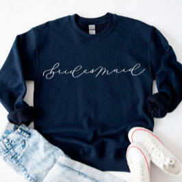 Bridesmaid Niedlich Script Bachelorette/Brautparty Sweatshirt