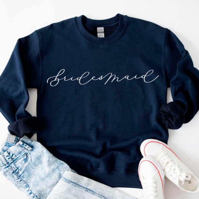 Bridesmaid Niedlich Script Bachelorette/Brautparty Sweatshirt (Von Creator hochgeladen)