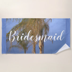 Bridesmaid Palm Trees Beach Handtuch