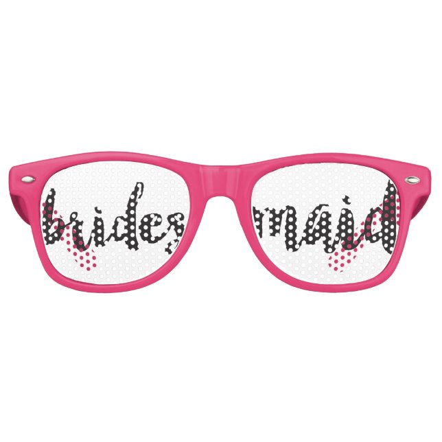 Bridesmaid Party Brille mit Handschrift Partybrille (Vorderseite)